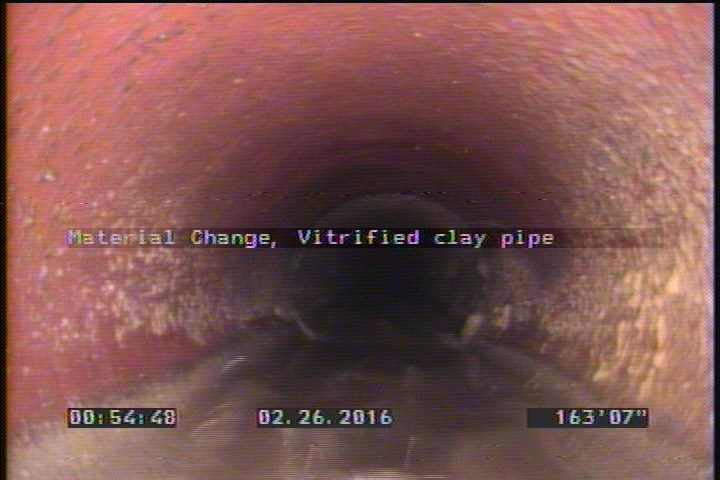 Material Change, Vitrified clay pipe