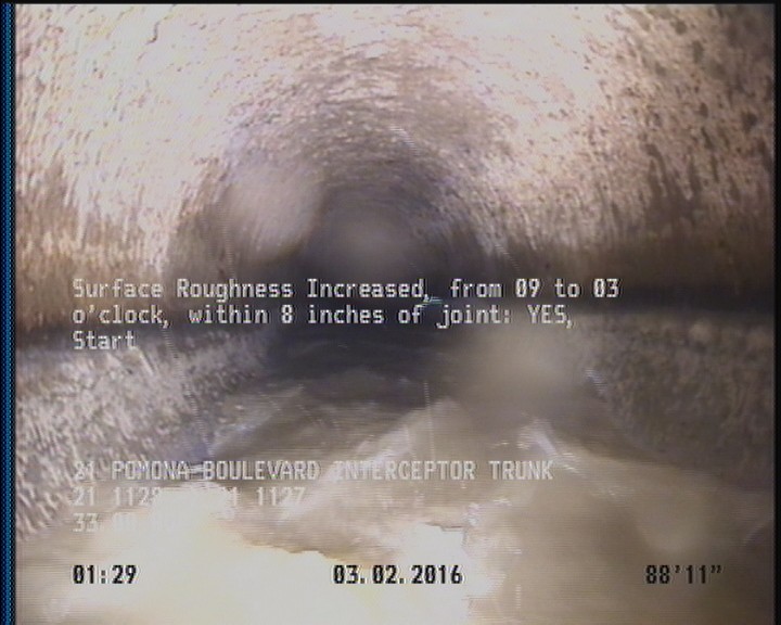 Surface Roughness Increased, from 09 to 03 o'clock, within 8 inches of joint: YES, Start