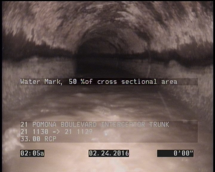 Water Mark, 50 %of cross sectional area