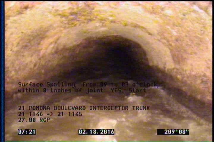 Surface Spalling, from 09 to 03 o'clock, within 8 inches of joint: YES, Start