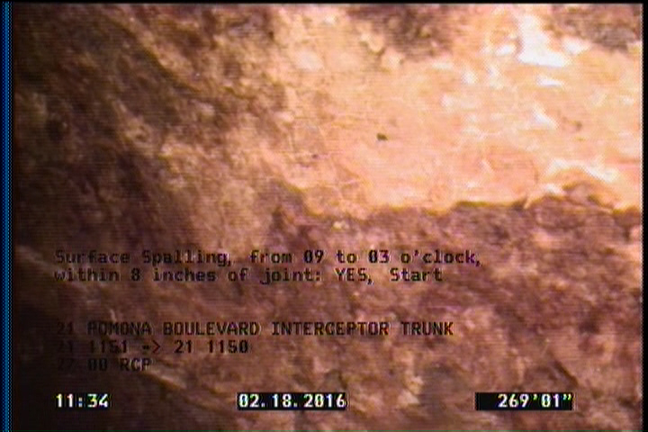 Surface Spalling, from 09 to 03 o'clock, within 8 inches of joint: YES, Start