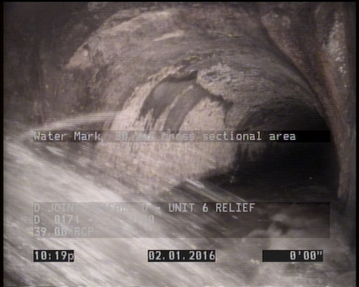 Water Mark, 30 %of cross sectional area