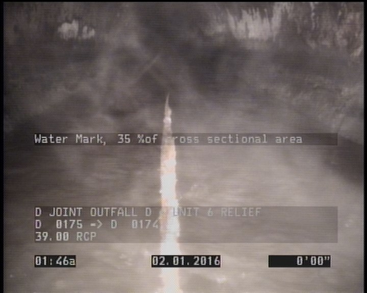 Water Mark, 35 %of cross sectional area