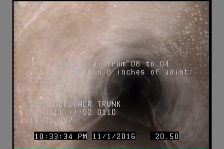 Crack Multiple, from 08 to 04 o'clock, within 8 inches of joint: YES