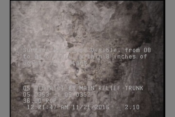Surface Aggregate Visible, from 08 to 04 o'clock, within 8 inches of joint: YES, Start