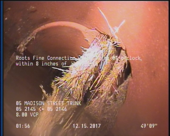Roots Fine Connection, from 12 to 04 o'clock, within 8 inches of joint: YES