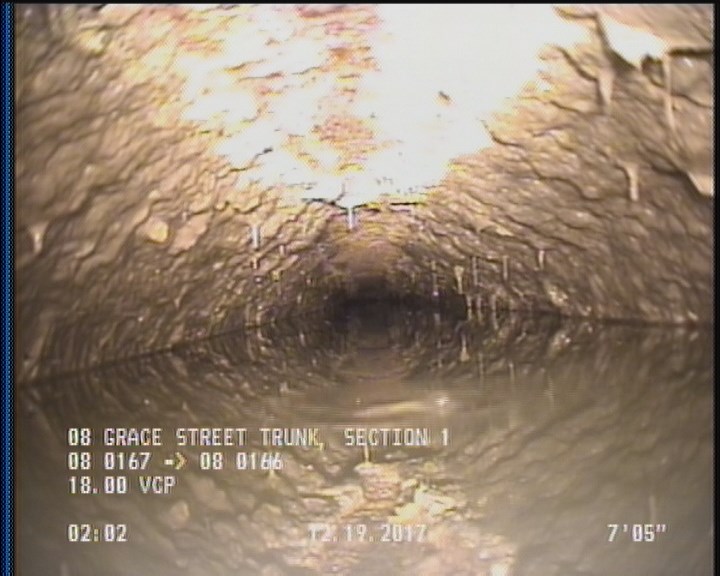 Survey Abandoned - DUE TO HIGH WATER LEVEL, APPROX. 25% GREASE