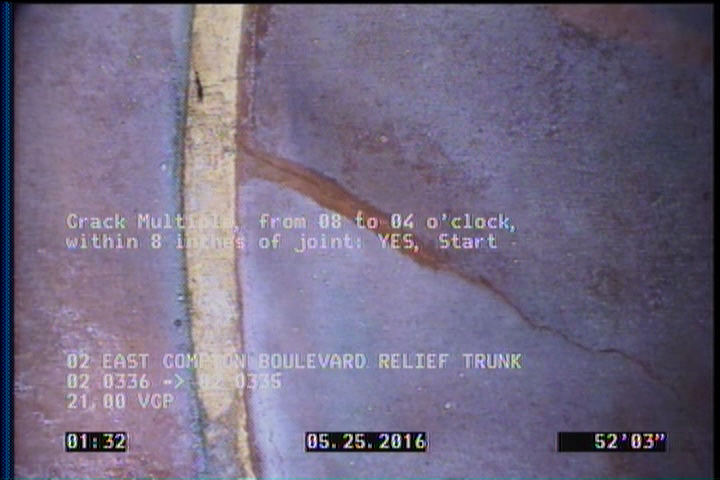 Crack Multiple, from 08 to 04 o'clock, within 8 inches of joint: YES, Start