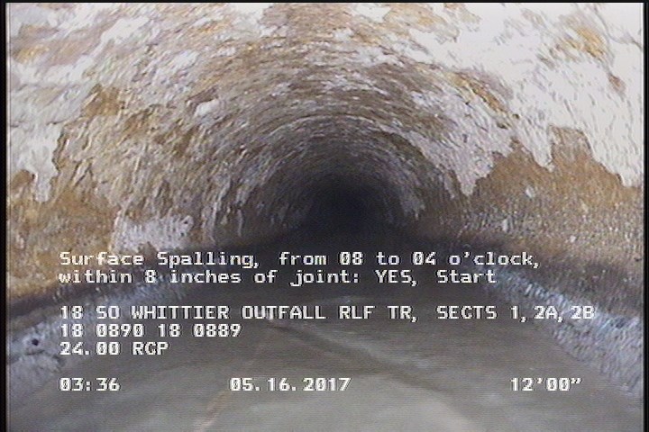Surface Spalling, from 08 to 04 o'clock, within 8 inches of joint: YES, Start