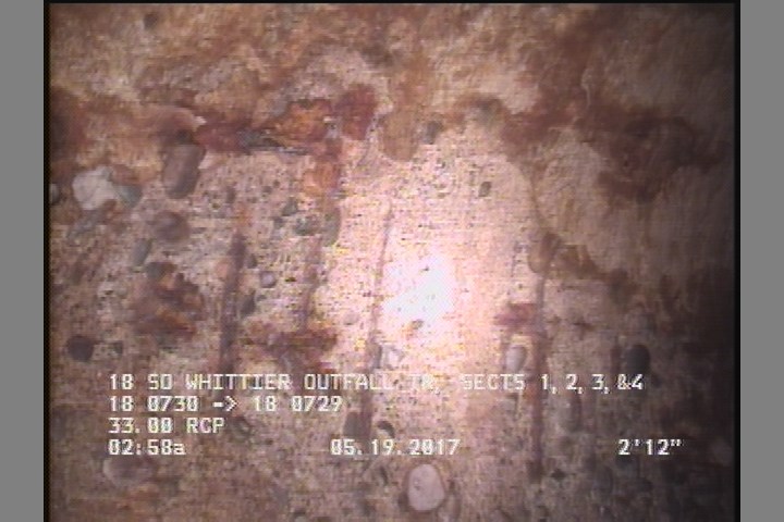 Surface Aggregate Projecting, from 08 to 04 o'clock, within 8 inches of joint: YES, Start