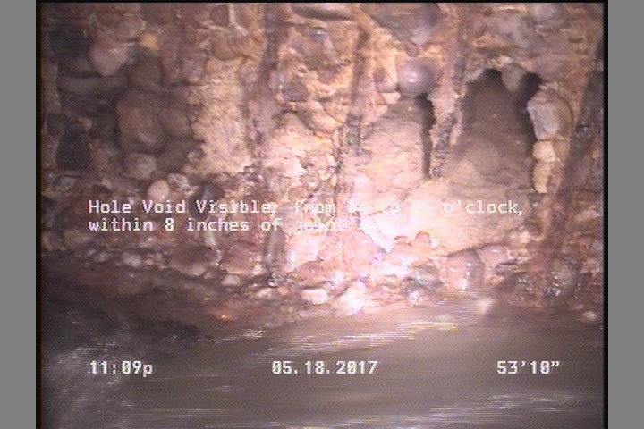 Hole Void Visible, from 04 to 05 o'clock, within 8 inches of joint: NO