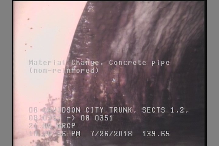 Material Change, Concrete pipe (non-reinfored)