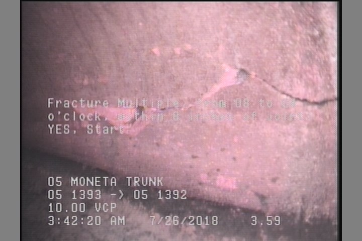 Fracture Multiple, from 08 to 04 o'clock, within 8 inches of joint: YES, Start