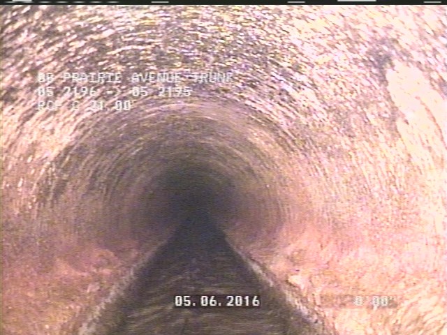 Deposits Attached Grease, 5 %of cross sectional area, from 03 to 09 o'clock, , within 8 inches of joint: YES, Start