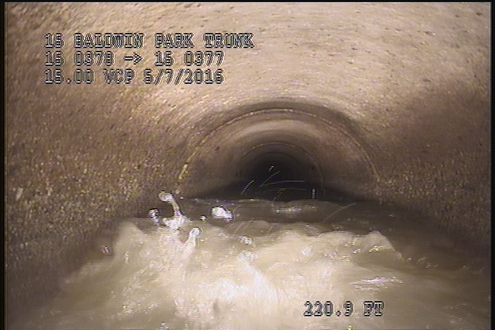 Water Level, Sag in pipe, 50 %of cross sectional area, Start