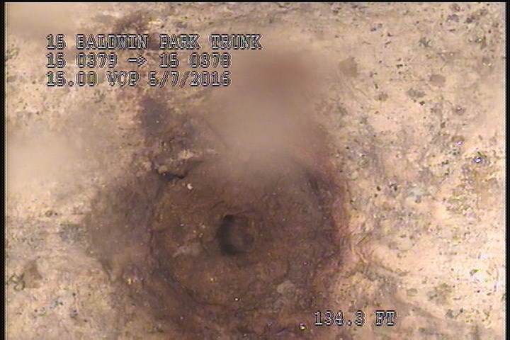 General Photograph - POSSIBLE SMALL HOLE OR INFILTRATION