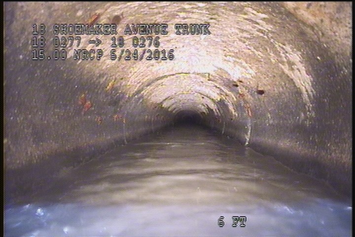 Upstream Manhole, Survey Begins - 1:11 PM