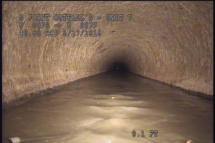 Upstream Manhole, Survey Begins - 9:25 AM