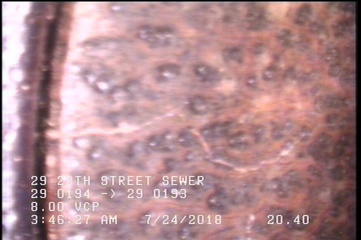 Crack Multiple, from 08 to 04 o'clock, within 8 inches of joint: YES, Start
