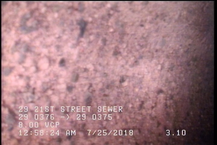 Surface Aggregate Projecting, from 08 to 04 o'clock, within 8 inches of joint: YES, Start