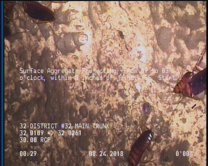 Surface Aggregate Projecting, from 09 to 03 o'clock, within 8 inches of joint: YES, Start