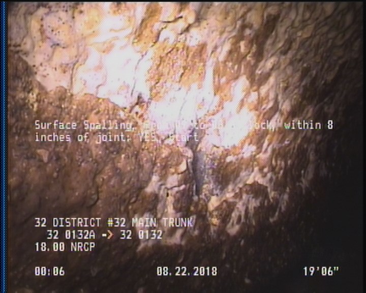 Surface Spalling, from 09 to 03 o'clock, within 8 inches of joint: YES, Start