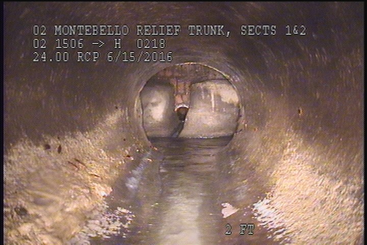 Upstream Manhole, Survey Begins - 8:37 AM