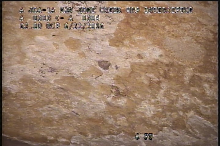 Surface Aggregate Visible, from 01 to 02 o'clock, within 8 inches of joint: NO - 1 SEVERE AGG