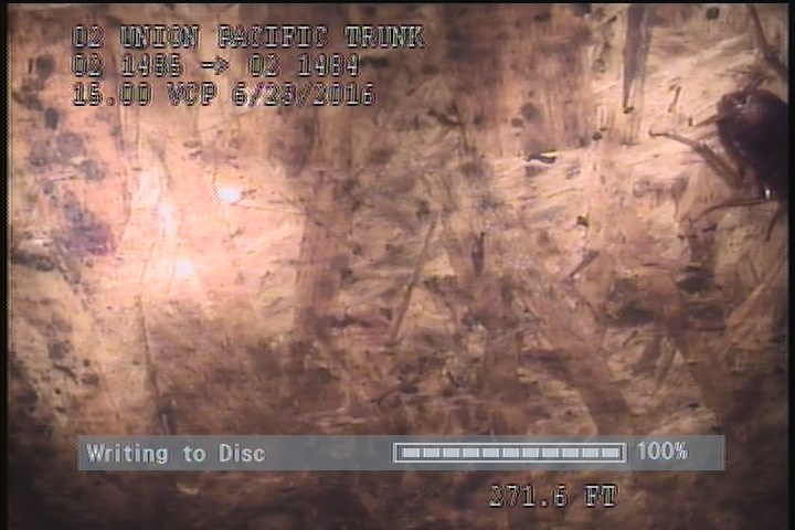 Downstream Manhole, Survey Ends - 2:05AM