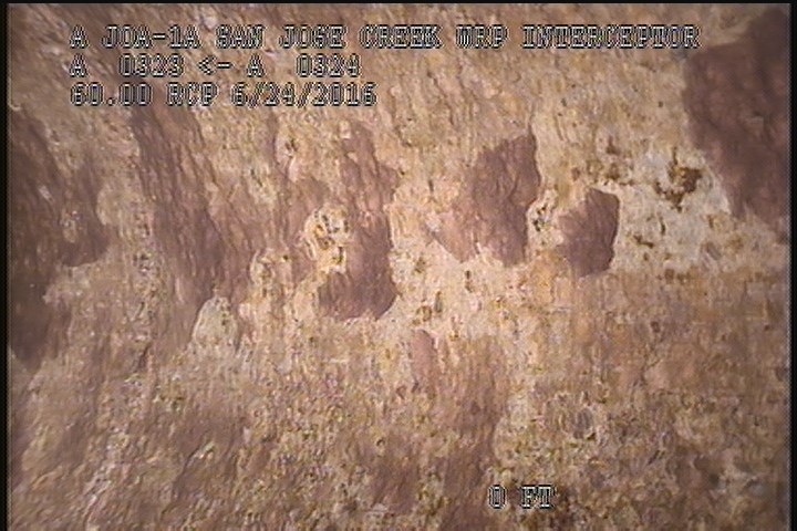 Surface Spalling, from 09 to 03 o'clock, within 8 inches of joint: YES - BLISTERING PEELING CONCRETE