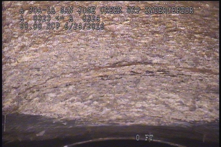 Surface Reinforcement Visible, from 11 to 01 o'clock, within 8 inches of joint: NO - CIRCUM POSSIBLE REBAR
