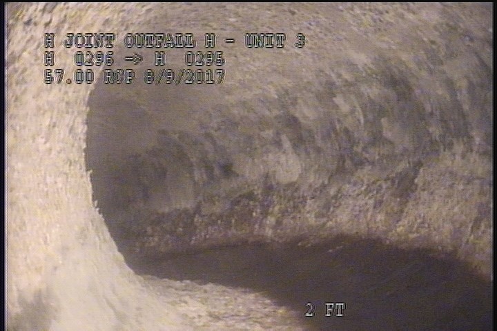 Survey Abandoned - ZOOMED IN D/S TOWARDS H 295