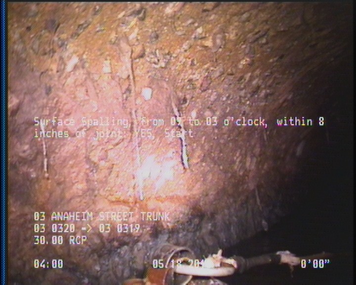 Surface Spalling, from 09 to 03 o'clock, within 8 inches of joint: YES, Start