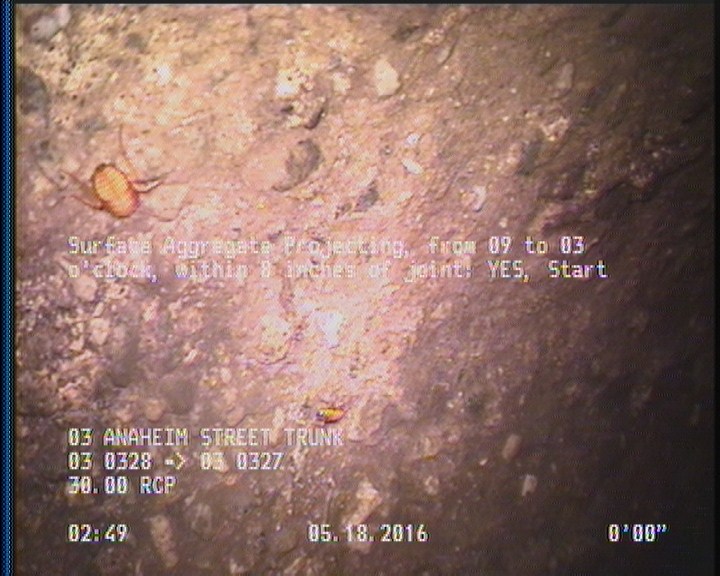 Surface Aggregate Projecting, from 09 to 03 o'clock, within 8 inches of joint: YES, Start
