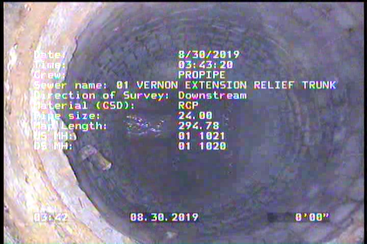 Upstream Manhole, Survey Begins - 01 1021