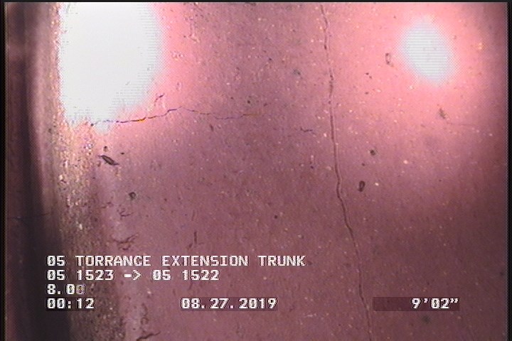 Crack Multiple, from 08 to 04 o'clock, within 8 inches of joint: YES