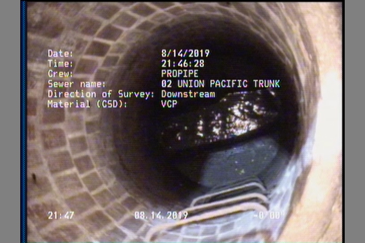 Upstream Manhole, Survey Begins - 02 1464