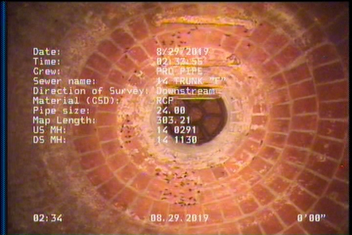 Upstream Manhole, Survey Begins - 14 0291