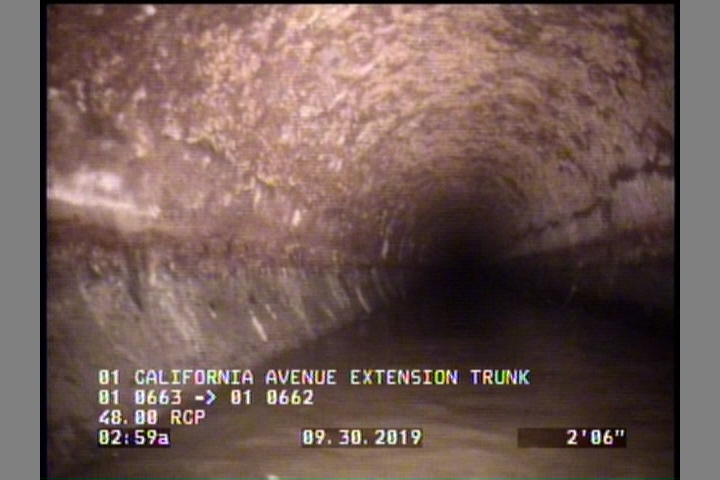 Deposits Attached Grease, 5 %of cross sectional area, from 03 to 09 o'clock, , within 8 inches of joint: YES, Start