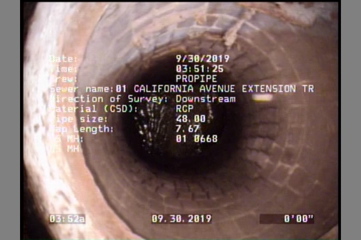 Upstream Manhole, Survey Begins - 01 0668