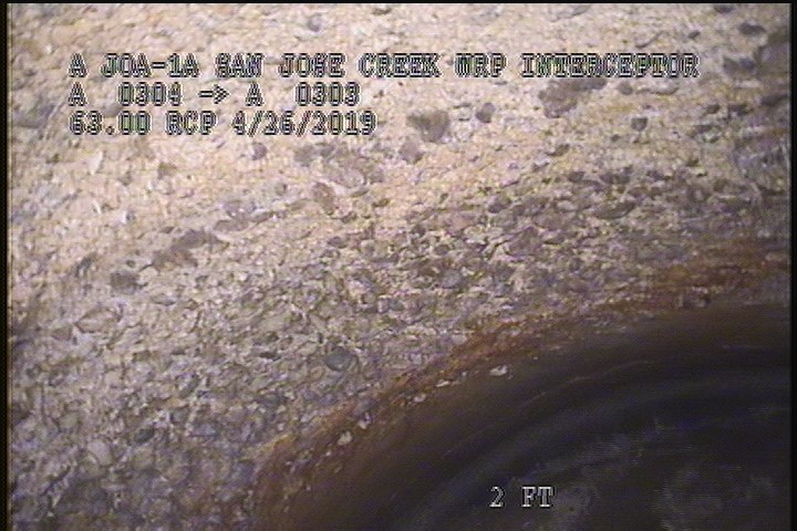 Surface Aggregate Projecting, from 08 to 04 o'clock, within 8 inches of joint: YES