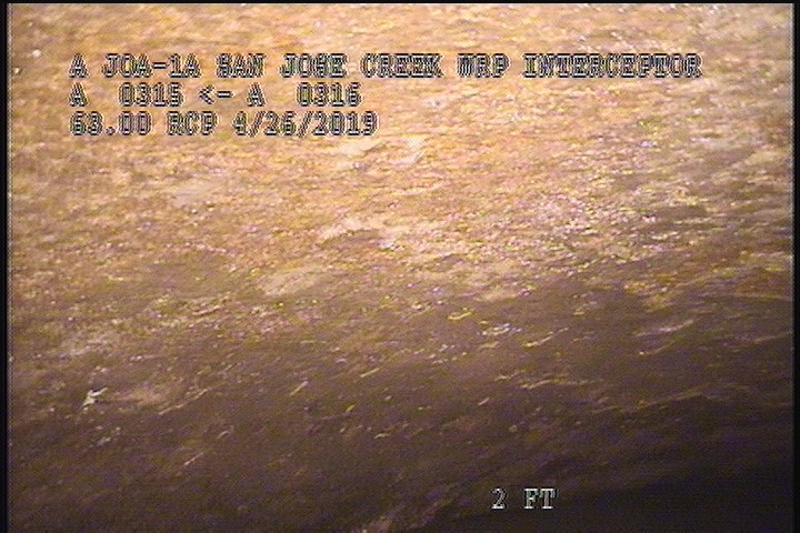 Surface Spalling, from 08 to 04 o'clock, within 8 inches of joint: YES