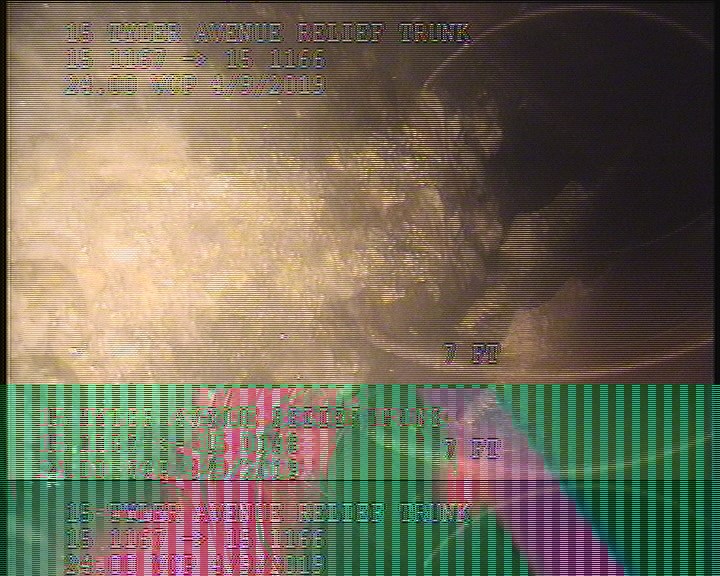 Deposits Attached Grease, 15%of cross sectional area, from 04 to 06 o'clock, , within 8 inches of joint: YES(XX) - 5% NOW