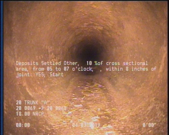 Deposits Settled Other, 10 %of cross sectional area, from 05 to 07 o'clock, , within 8 inches of joint: YES, Start