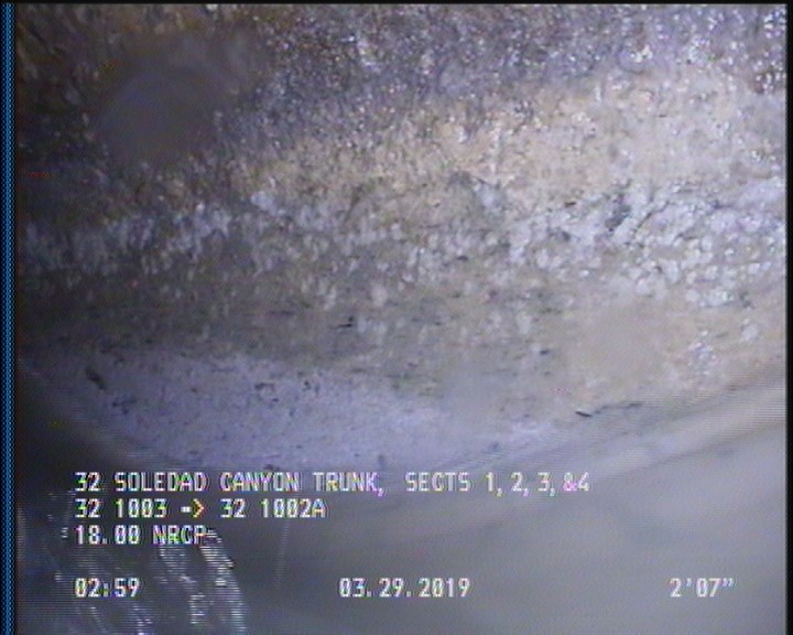 Deposits Attached Grease, 5 %of cross sectional area, from 03 to 09 o'clock, , within 8 inches of joint: YES, Start