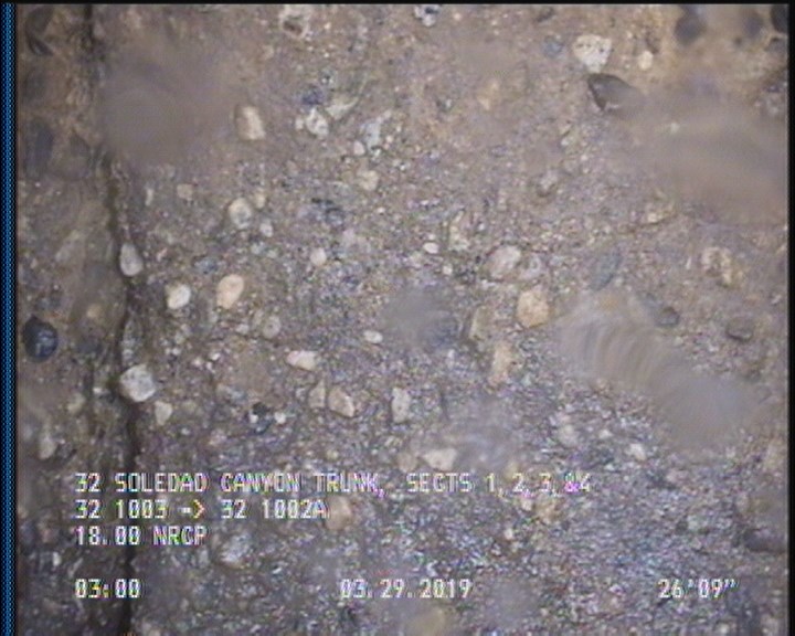 Surface Aggregate Projecting, from 09 to 03 o'clock, within 8 inches of joint: YES, Start