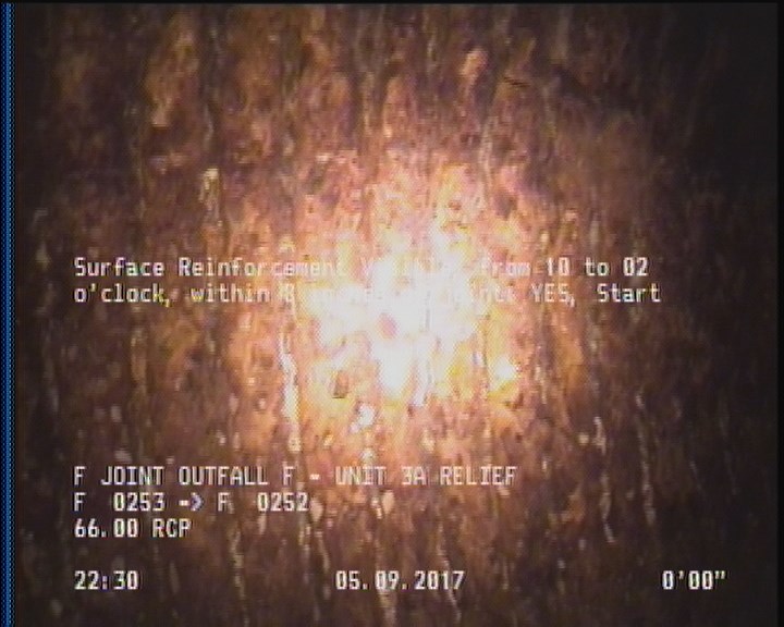 Surface Reinforcement Visible, from 10 to 02 o'clock, within 8 inches of joint: YES, Start