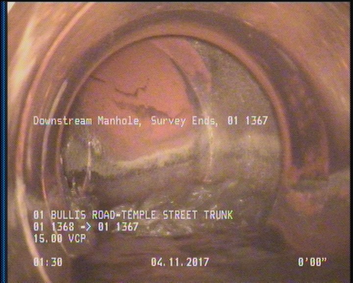 Downstream Manhole, Survey Ends - 01 1367