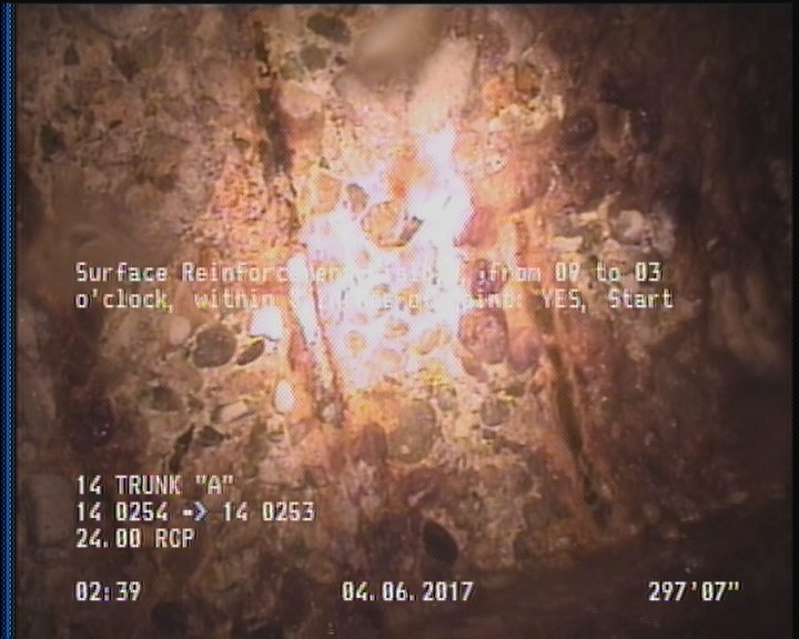 Surface Reinforcement Visible, from 09 to 03 o'clock, within 8 inches of joint: YES, Start