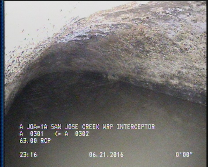Survey Abandoned - VIEW OF UPLEG OF D/S SIPHON.